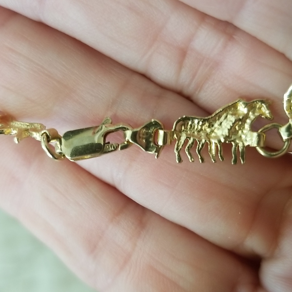 10k (417) Noah's Arc Vintage Bracelet - Picture 7 of 17